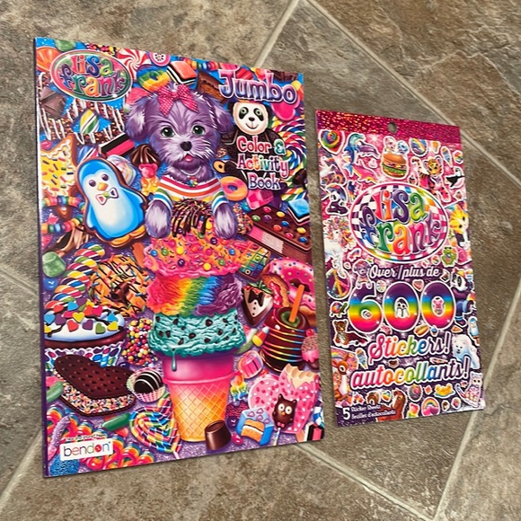 Lisa Frank Other Lisa Frank Holiday Jumbo Color Activity Book